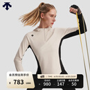 迪桑特 WOMEN’S TRAINING  女士 半拉链 连帽卫衣 BE-BEIGE M (165/84A)