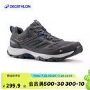 迪卡侬登山鞋男户外运动鞋耐磨轻便徒步靴MH100黑灰色42 2938500