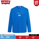 Levi's【情侣同款】李维斯情侣长袖时尚百搭简约 蓝色 L