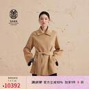 ERDOS【善系列】廓形宽松连肩袖翻领外套女毛呢大衣 沙米 L 170/88A