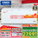星星（XINGX） 716升 单温大冰柜 卧式双门顶开门 单箱变温冷柜 冷藏冷冻转换柜 BD/BC-716E国家补贴