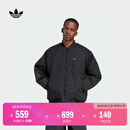 adidas宽松飞行员领运动保暖棉服外套男装阿迪达斯官方三叶草   黑色   M