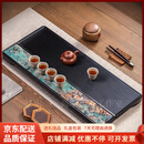 QWC轻奢品牌电木茶盘家用2025新款现代简约功夫茶具感端泡茶台 高端彩奢尺寸( 60x25cm)