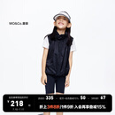 little MO&Co.童装夏装男女童亲子装潮酷无袖马甲外套夹克