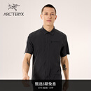 ARC'TERYX始祖鸟 SKYLINE SS SHIRT 透气 男子 短袖衬衣 BLACK/黑色 M