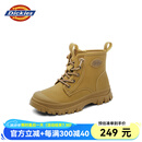 Dickies童鞋儿童马丁靴秋冬女童大黄靴中大童工装靴男童百搭短靴潮流靴子 黄棕 35 (鞋内长224mm)