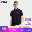 FILA 斐乐官方男士翻领短袖polo衫2025夏季商务休闲T恤