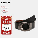 蔻驰（COACH）【品牌直供】男士板扣双面宽版腰带皮带CQ013QBLVW