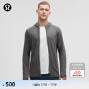 lululemon 丨Surge Warm 男士拉链连帽衫 LM3DH1S 海鸥灰蒸汽灰混色 L