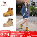骆驼（CAMEL）【山丘2.0】大黄靴女户外马丁靴 L24W469610 土黄 38