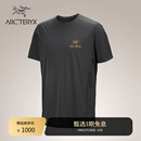 ARC'TERYX始祖鸟 MOTUS CREW ARC'WORD SS 透气 男子 速干短袖T恤 Black Heather/黑灰色 M