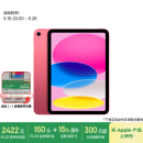 Apple/苹果【国家补贴】iPad 11英寸 A16芯片2025年款 平板电脑 (128GB WLAN版/学习办公娱乐)粉色