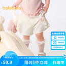 巴拉巴拉婴儿裤子宝宝短裤女童薄款2025夏装外穿弹力舒适甜美209225110001