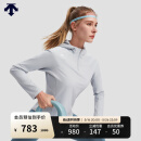 迪桑特 WOMEN’S TRAINING  女士 半拉链 连帽卫衣 LB-LIGHT BLUE M (165/84A)