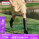 HUNTER雨靴户外露营女鞋惠灵顿经典英伦防水防滑骑士靴女长筒女靴高筒靴 哑光黑色/BLK 37