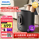 飞利浦（PHILIPS）泡脚桶 自动按摩洗脚盆 UV杀菌足浴盆深桶洗脚桶智能恒温泡脚盆 5302F 生日礼物端午节礼物送长辈