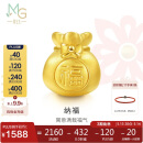 周生生黄金转运珠福袋足金情侣手串不含红绳手链89197C定价