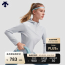迪桑特 WOMEN’S TRAINING  女士 半拉链 连帽卫衣 LB-LIGHT BLUE M (165/84A)