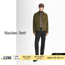 Massimo Dutti折扣升级2025男装休闲潮流羊皮绒面革真皮皮衣外套03341581 深卡其色 L (185/104A)