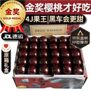 沐小七果蔬 车厘子美早樱桃礼盒装【JD速运-可送货上门】大樱桃送礼水果 5斤(净重)  【高端礼盒-保温箱】 巨无霸果王 4JJJJ 32-34mm