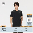 KOLON SPORT/可隆SECO速干T恤 男子运动户外吸湿夏UPF50+防晒抗菌上衣短袖 LHRT5MTT25-BK 黑色 L 175/96A