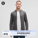 lululemon 丨Surge Warm 男士拉链连帽衫 LM3DH1S 海鸥灰蒸汽灰混色 L