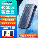 阿卡西斯（acasis）USB4.0硬盘盒NVMe M.2硬盘盒40Gbps雷电5/4/3适用苹果Mac mini M4笔记本SSD固态外置盒TBU405ProM1