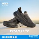 HOKA ONE ONE男女款夏季舒缓TC户外休闲鞋RESTORE TC登山轻便缓震 黑色 / 黑色 42.5
