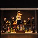 贝智鹿宫崎骏龙猫千与千寻波妞与宗介周边公仔送男女朋友生生日礼物 幽灵公主+黑猫5款+5代龙猫(小盒) +LED灯展示盒+礼袋