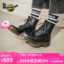 马丁（DR.MARTENS）1460 W英伦春季经典款通勤光面皮黑色马丁靴 黑色 42  建议拍大一码