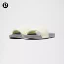 lululemon丨Restfeel Slide 男士拖鞋 *徽标款 LM9AYYS 元气黄绿/水滴银/元气黄绿 43