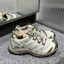 萨洛蒙（Salomon）XA Pro 3D 米灰色斑鸠绿户外休闲鞋徒步鞋477735 40 偏小半码