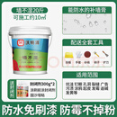 维诺亚净彩防水浆料卫生间墙面地面涂料 防水防霉墙不湿20斤施工