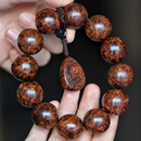 聚檀阁海南黄花梨2.0满纹瘤疤手串老油梨天然海黄老料降香黄檀佛珠文玩 海南黄花梨2.0满纹瘤疤手串