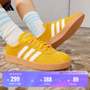 adidas T头鞋 VL COURT复古板鞋德训鞋男女阿迪达斯轻运动   黄色/亮白/汉玉白   42