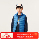 asics亚瑟士童装冬季新款男女童儿童三防科技羽绒马甲 1406蓝色 清洁度1000-白鸭绒 170 cm 充绒量47g