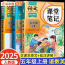 2025斗半匠课堂笔记五年级上册语文数学英语人教版同步教材随堂笔记教材全解小学生课前预习教材（3册）