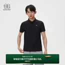 KOLON SPORT/可隆户外POLO衫 男子接触凉感防晒UPF50+冷黑功能短袖上衣 LHPT5AN007-BK 黑色 XL180/100A