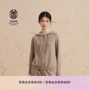 ERDOS【善系列】连帽百搭休闲羊绒外套女开衫羊绒衫 初绒 大地驼 170/88A/L