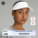 lululemon丨Fast Paced女士前侧加高空顶遮阳帽速干芯吸 LW9FM7S 白色 O/S