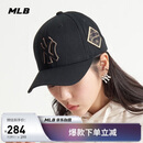 MLB帽子男女刺绣硬顶棒球帽运动四季遮阳帽3ACP8501N-50GOS-F/金色