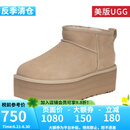 UGG美版秋冬女款保暖加厚底迷你短筒雪地靴1135092 SAN-沙色 38
