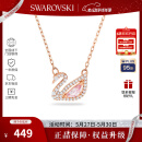施华洛世奇（SWAROVSKI）【品牌直供】粉色天鹅项链女 女士项链生日礼物 5469989