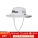 Titleist泰特利斯高尔夫球帽男24夏季Tour Aussie圆顶帽大遮阳帽 白/黑 10