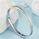 GsunG铂金PT950全猫眼梦幻椭圆贵妃手镯白金手镯女款手环高端送礼 PT950手镯40克左右预定