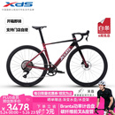 喜德盛（xds）门店提车公路自行车25款AD350碳纤维前叉座管功率计曲柄气动车架 2025-车厘紫 480mm