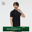 KOLON SPORT/可隆户外短袖POLO 男士接触凉感UPF50+多功能衫 LHPT5MN129-BK 黑色 XL180/100A
