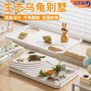 飞主流乌龟缸生态缸养龟专用养殖箱带盖晒台爬坡巴西龟草龟鱼缸大号造景