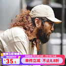 马登工装日系户外轻薄棒球帽跑步遮阳速干透气短檐鸭舌帽子男款夏小标 卡其色 【夏日骑行防晒帽】 均码 (可调节 头围58cm)