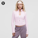 lululemon丨Define女士短款夹克 *罗纹 Nulu™ 芯吸 LW3HOBS 柔纱粉 XS /4
